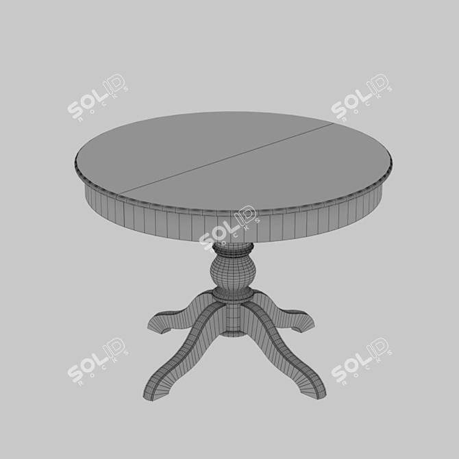 Lotus Tri-Legged Table 3D model image 2