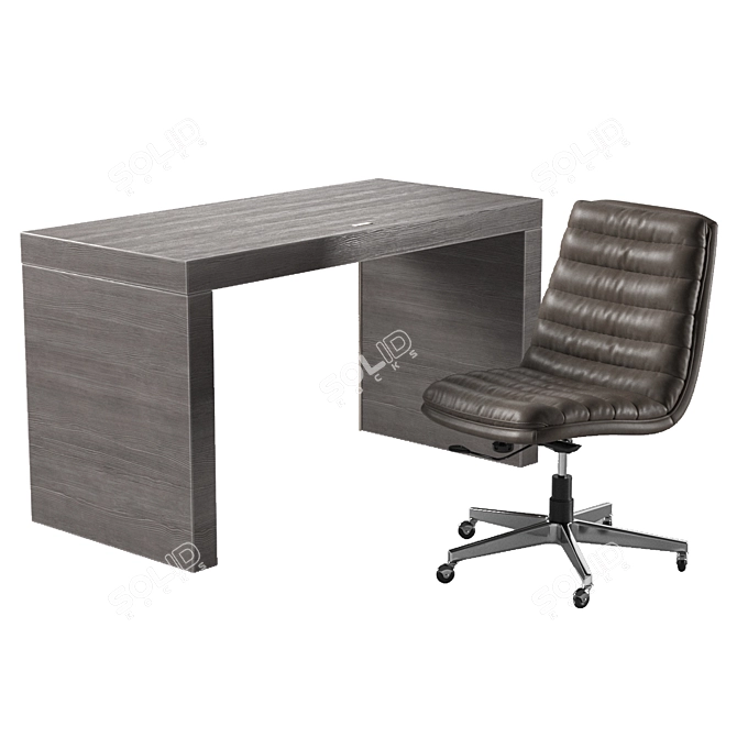 House Blend Desk and Chair Set 3D model image 2
