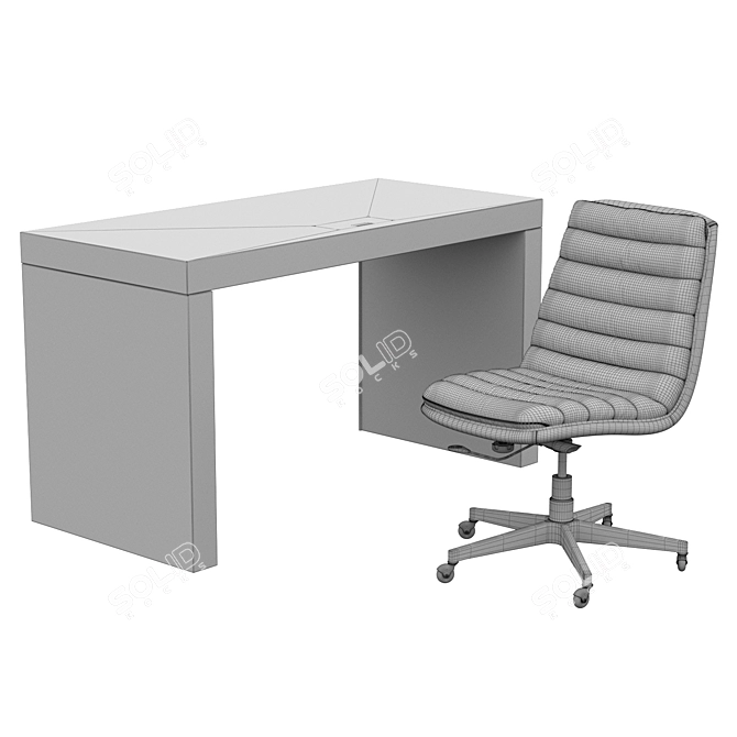 House Blend Desk and Chair Set 3D model image 3