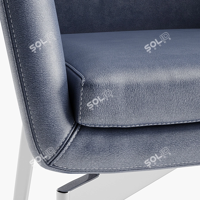 Modern Alivar Denise Chairs 3D model image 2