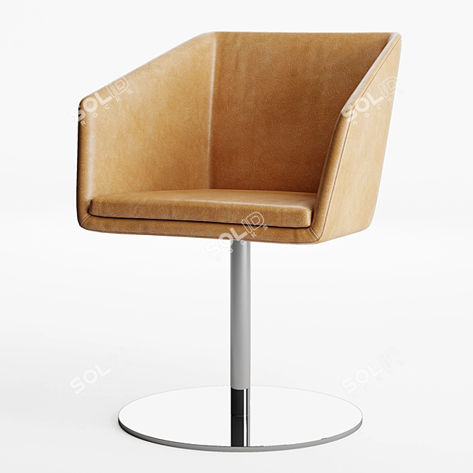 Sleek Denise Chairs: Modern Alivar Design 3D model image 1