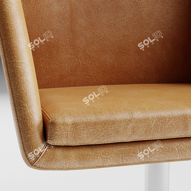 Sleek Denise Chairs: Modern Alivar Design 3D model image 2