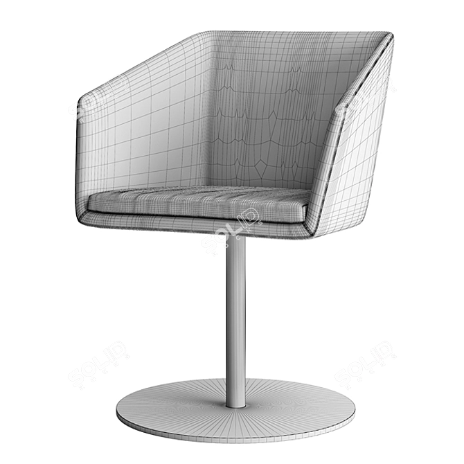 Sleek Denise Chairs: Modern Alivar Design 3D model image 3