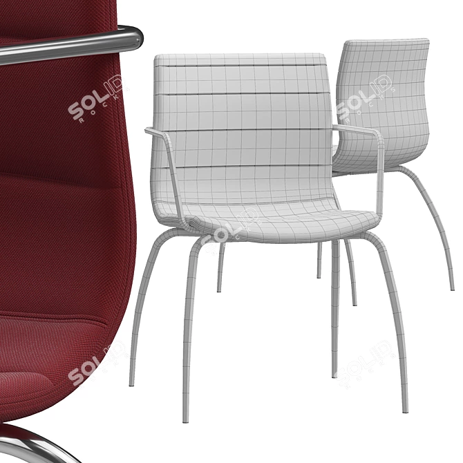 DIEMME MISS Chair: Stackable & Stylish 3D model image 3