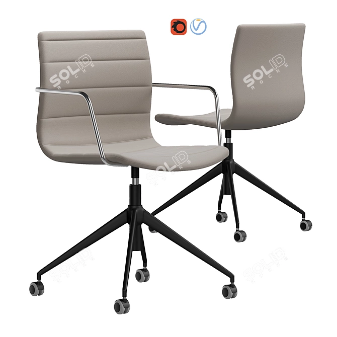 DIEMME MISS Chair: Stylish and Compact 3D model image 1