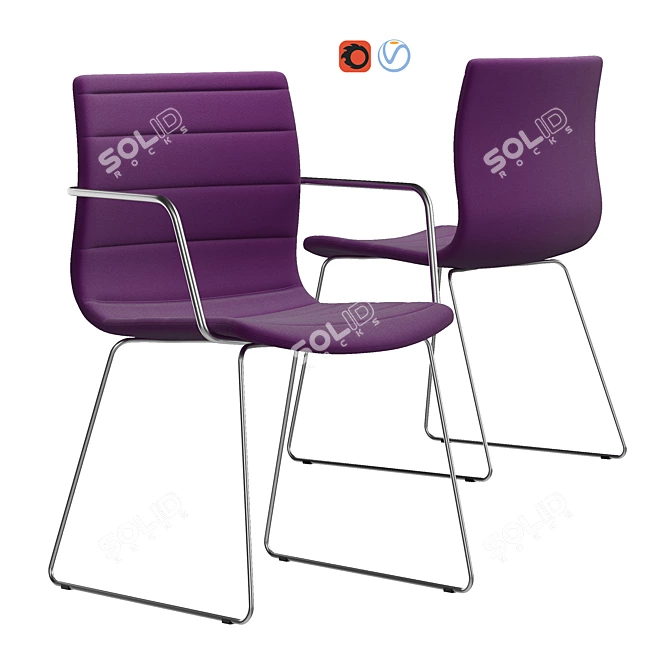 DIEMME MISS Chair: Sleek Design & Comfort 3D model image 1