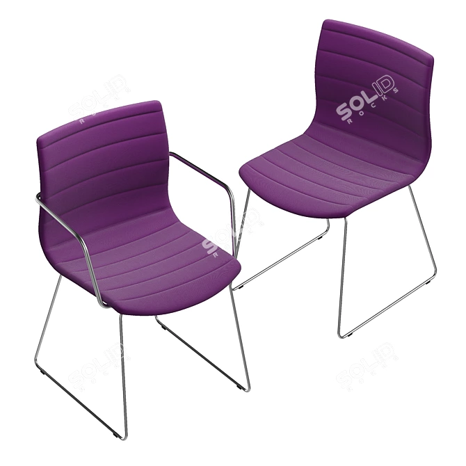 DIEMME MISS Chair: Sleek Design & Comfort 3D model image 2