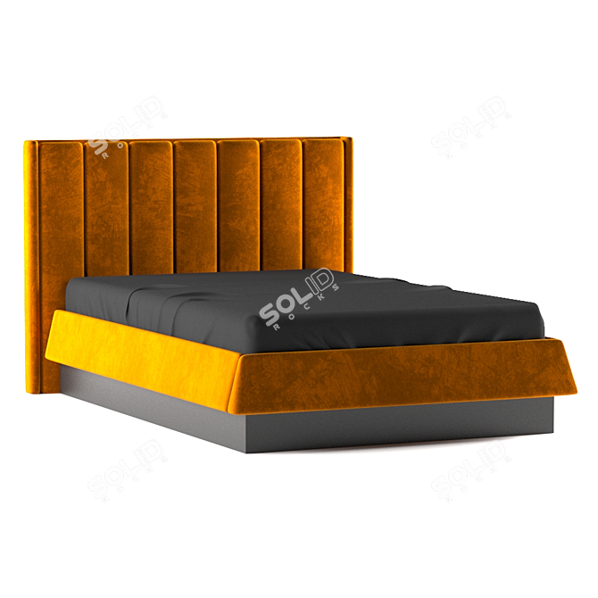 Title: Modern Turbosmooth Bed 3D model image 1