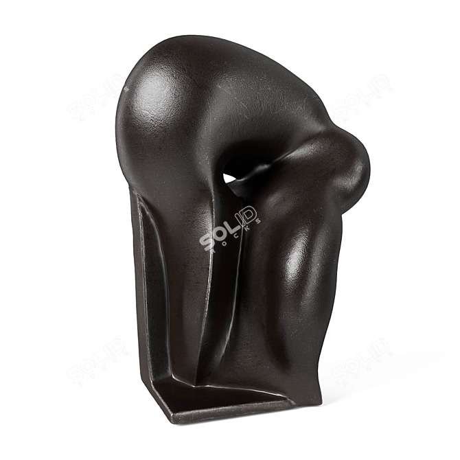 Elegant Ceramic Sculpture by Pierre Martinon 3D model image 1