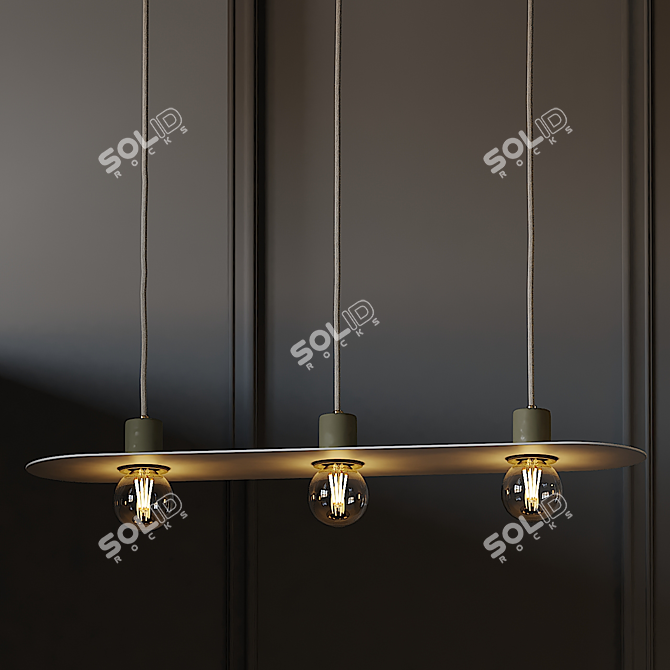 Elegant LUNE Pendant: Perfect Lighting Solution 3D model image 2
