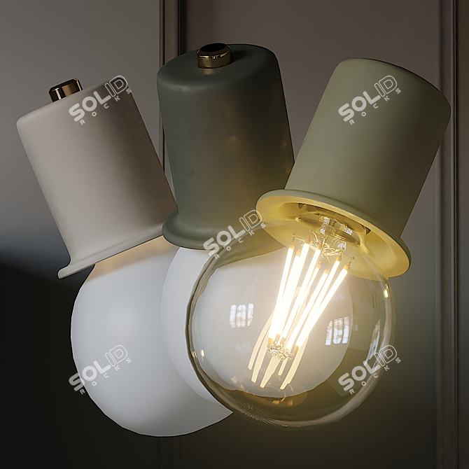 Elegant LUNE Pendant: Perfect Lighting Solution 3D model image 3