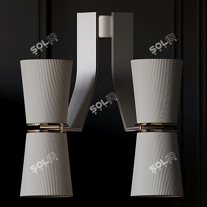 Muse Wall Sconce: Illuminating Elegance 3D model image 3