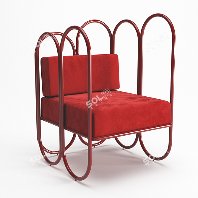 Emotionally Attractive Arco Armchair 3D model image 1