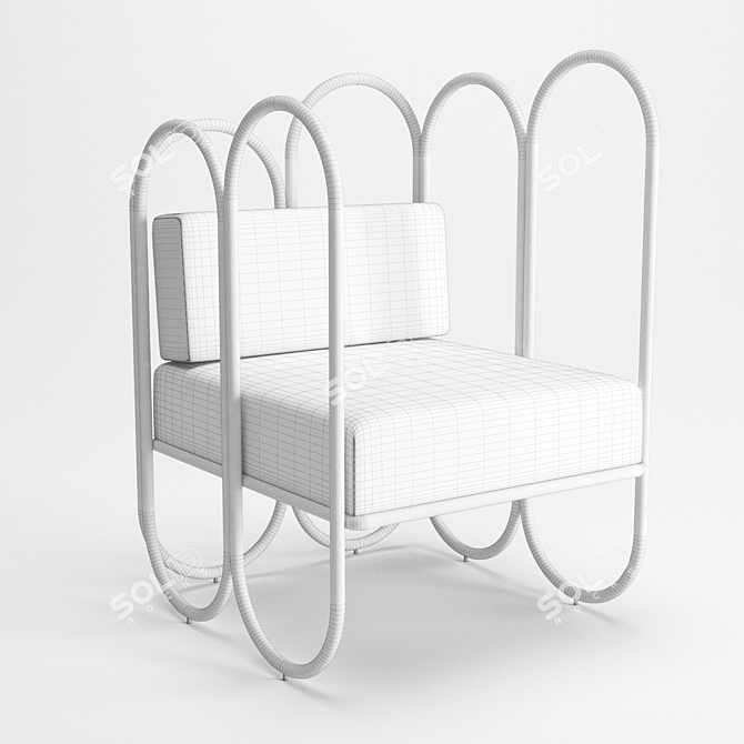 Emotionally Attractive Arco Armchair 3D model image 2