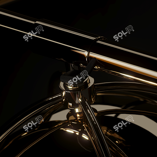 Elegant Marvel: Black Widow Suspension Lamp 3D model image 3