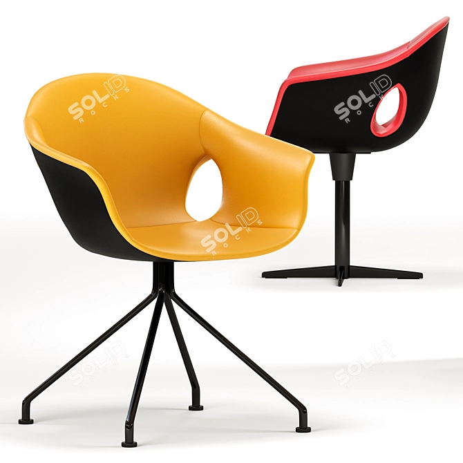 Poltrona Frau Ginger Ale Desk-Chair: Elegant and Functional 3D model image 2