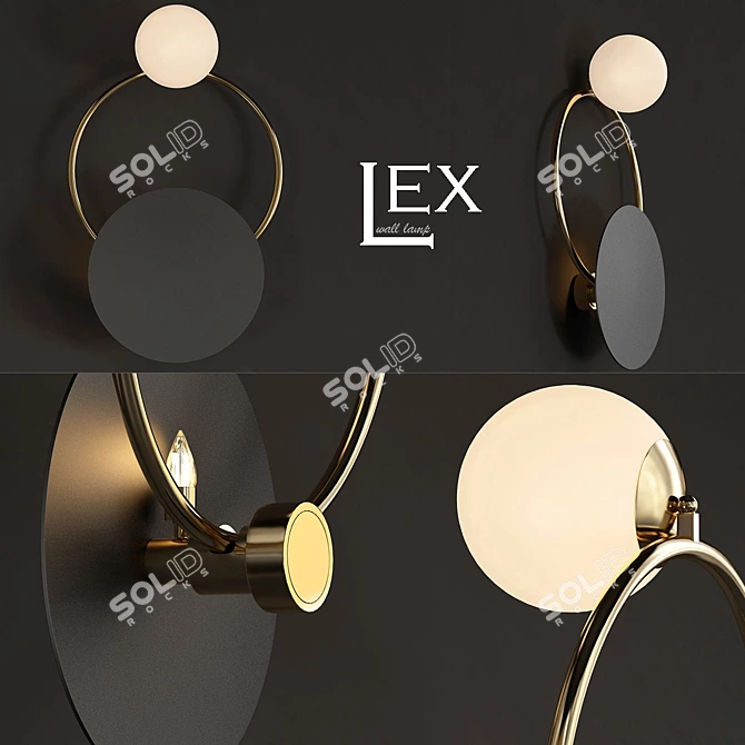 Modern Hex Pendant Light 3D model image 1