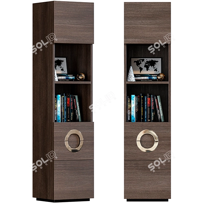 Sleek Minotti Archipenko Cabinet 3D model image 1