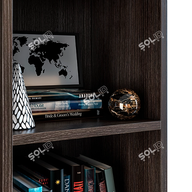 Sleek Minotti Archipenko Cabinet 3D model image 2