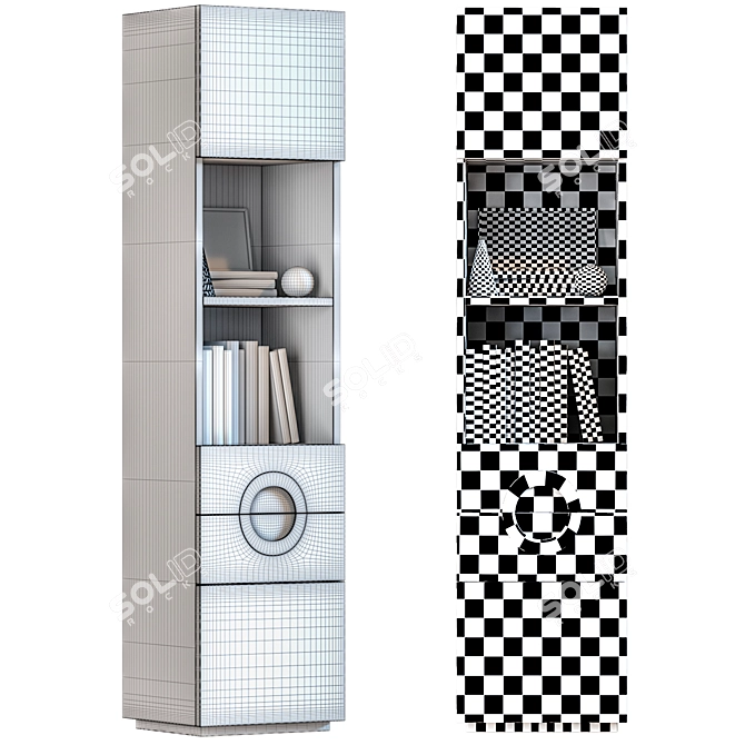 Sleek Minotti Archipenko Cabinet 3D model image 3