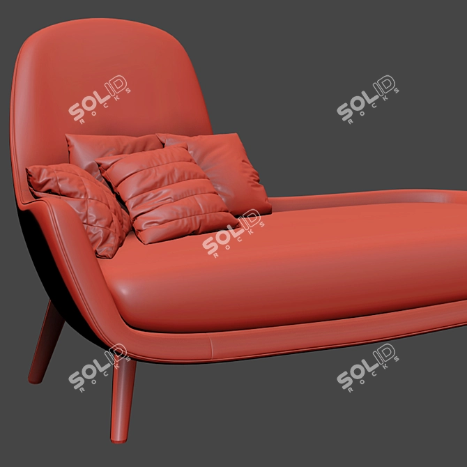 Luxury Comfort: Poliform Mad Chaise 3D model image 3