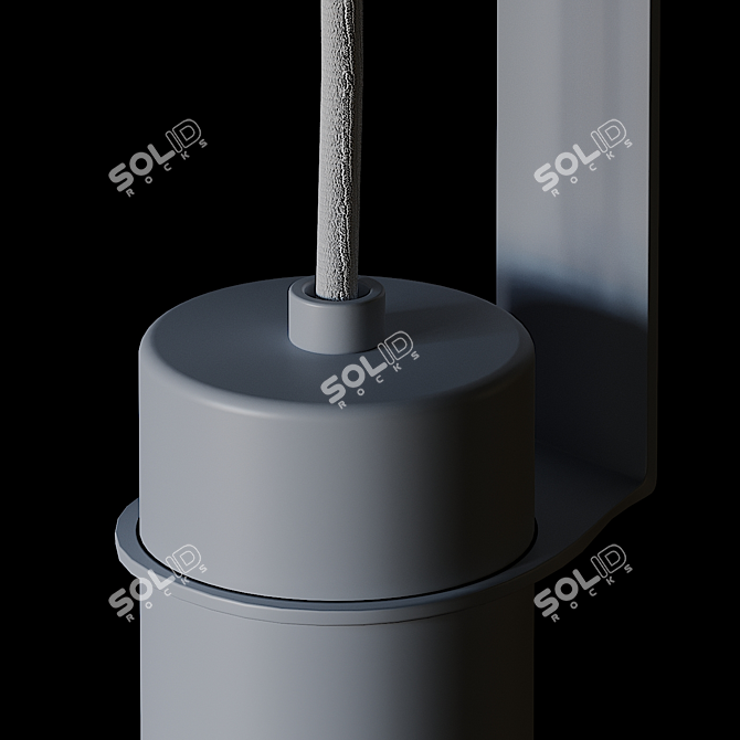 Minimalist 90° Pendant Lamp 3D model image 2