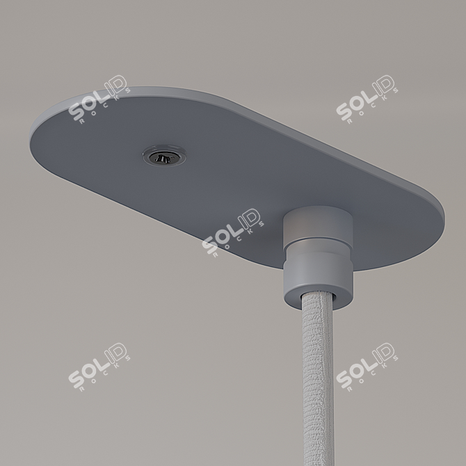 Minimalist 90° Pendant Lamp 3D model image 3