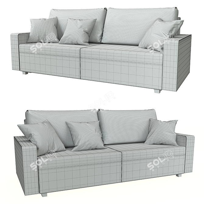 IKEA GIMMARP Sofa Bed 3D model image 3