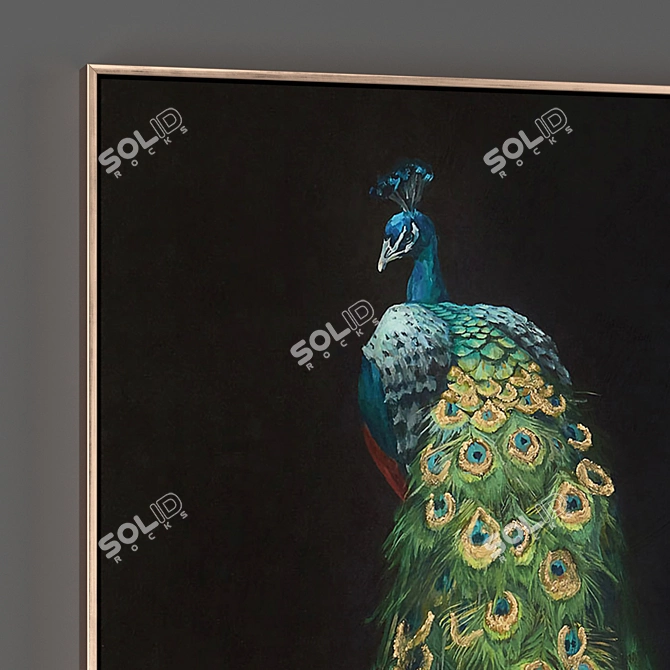 Metal Frame Painting Collection 3D model image 3