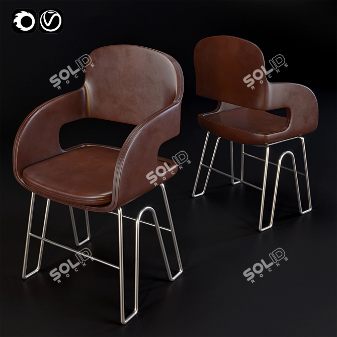 ErgoComfort Chair: Stylish & Versatile 3D model image 1
