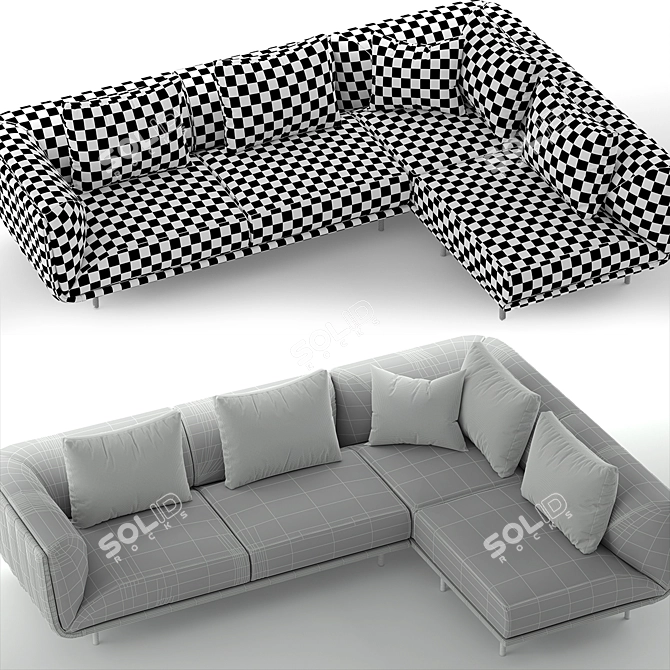 Alberta Premiere: Luxurious Sofas with Unparalleled Elegance 3D model image 3