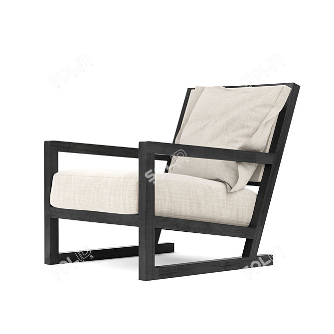 Luxurious Clio Armchair: Timeless Elegance 3D model image 2