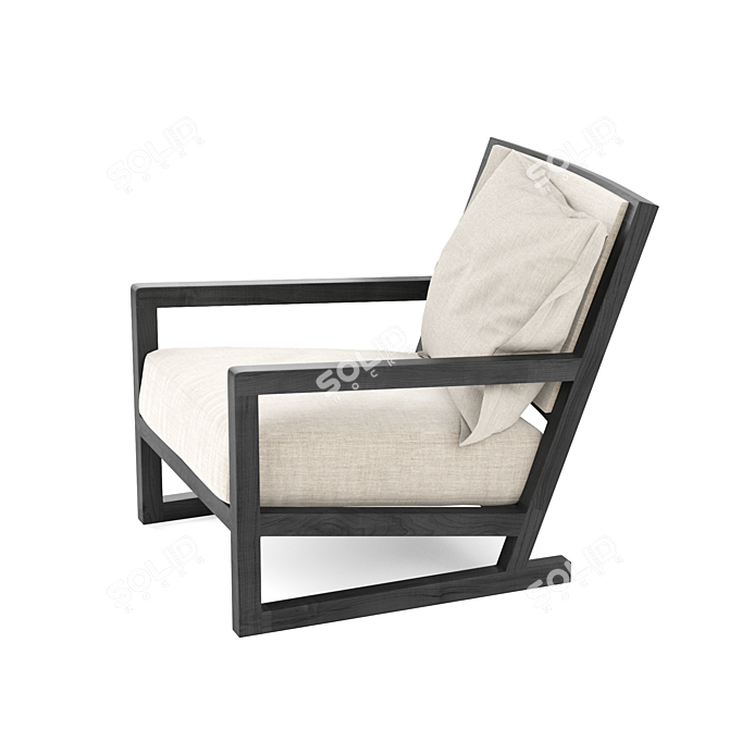 Luxurious Clio Armchair: Timeless Elegance 3D model image 3