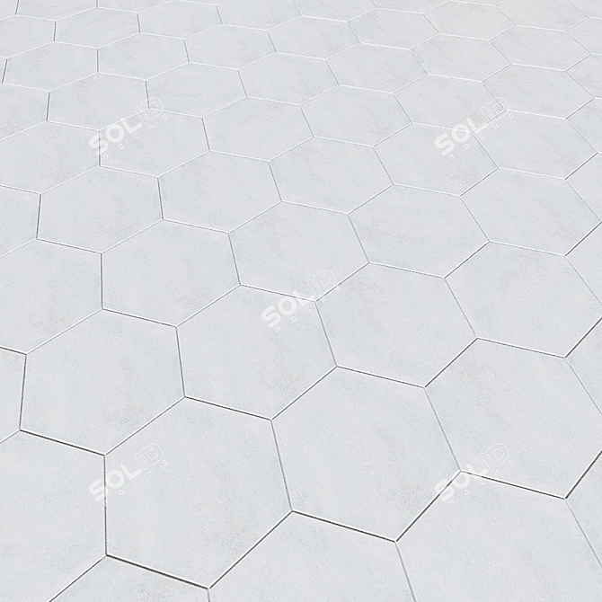 EQUIPE URBAN Hexagon Tiles: Unique and Stylish 3D model image 3