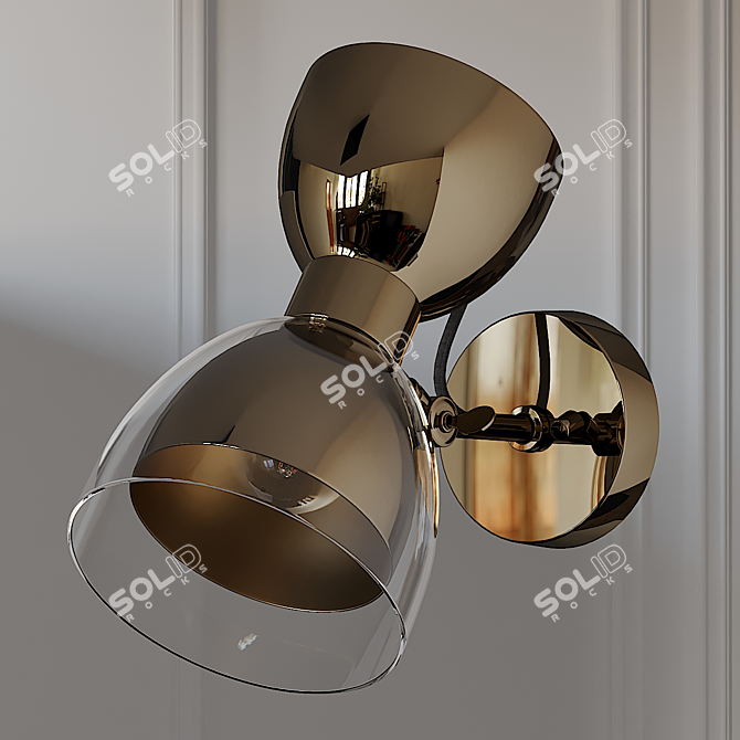 Modern Elegance: Sofo Wall Lamp 3D model image 1