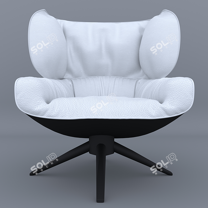 Modern B&B Italia Tabano Armchair 3D model image 2