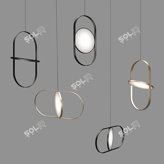 Elegant Glow | Ceiling Light 3D model image 1