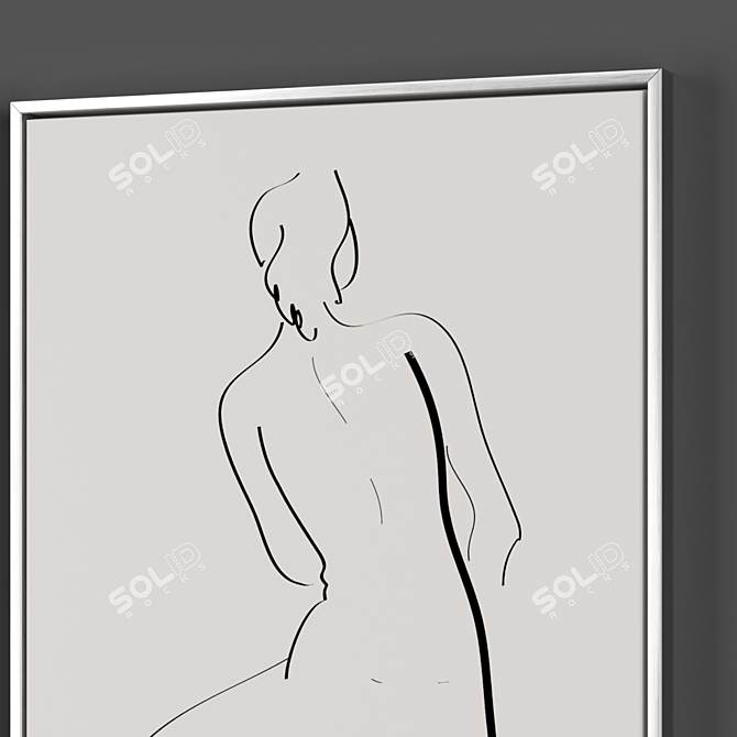  Metallic Frame Collection - Set of 2 Frames 3D model image 3