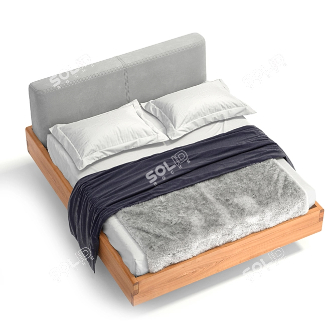 Elevate Your Sleep with NOX Bed! 3D model image 2