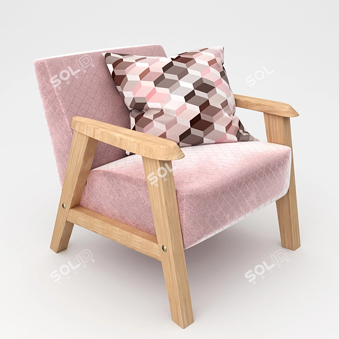 Cozy Kids' Armchair: MINIO 3D model image 1