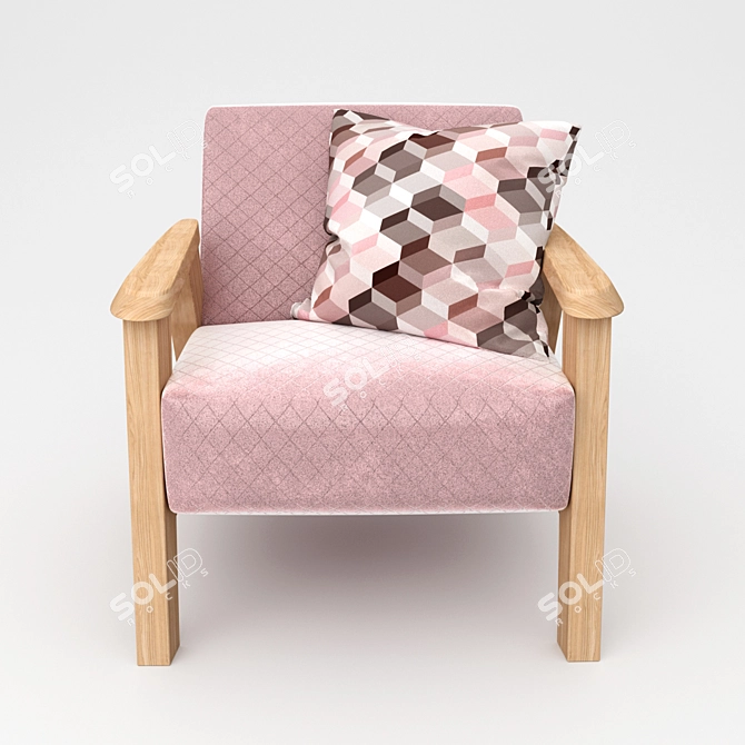 Cozy Kids' Armchair: MINIO 3D model image 2