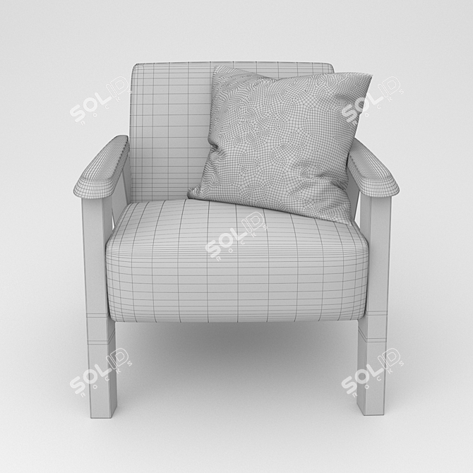 Cozy Kids' Armchair: MINIO 3D model image 3