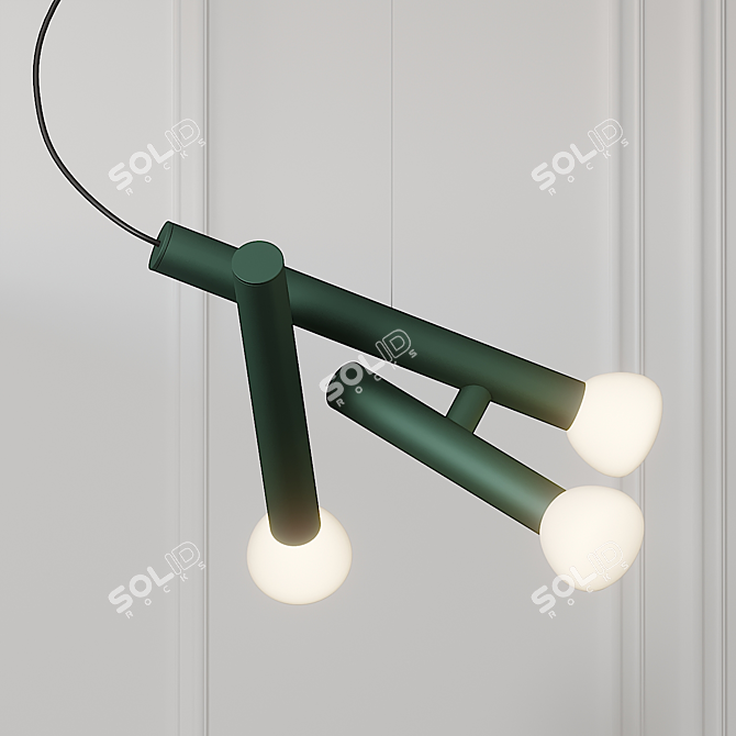 Elegant PARC 04 Pendant: Lambert & Fils 3D model image 1