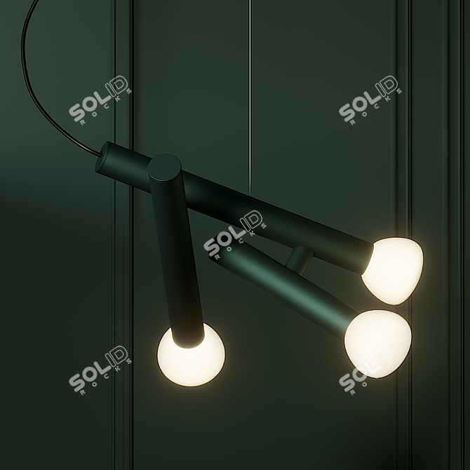 Elegant PARC 04 Pendant: Lambert & Fils 3D model image 2