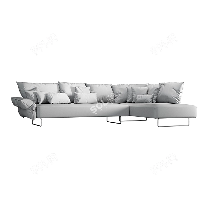 Elegant Bonaldo Madame C Sofa 3D model image 3