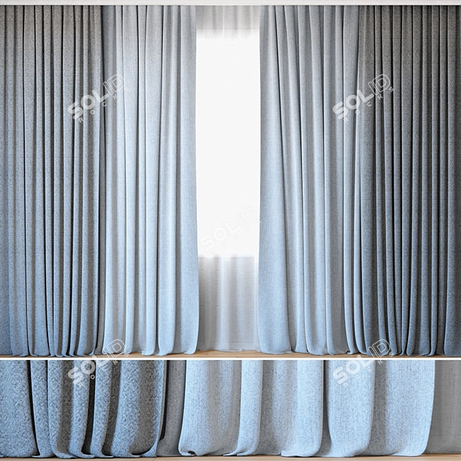 Elegant Backhausen VITA Curtains 3D model image 1