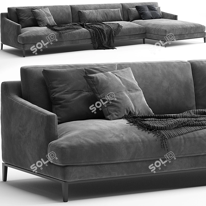 Modern Poliform Bellport Sofa 3D model image 3