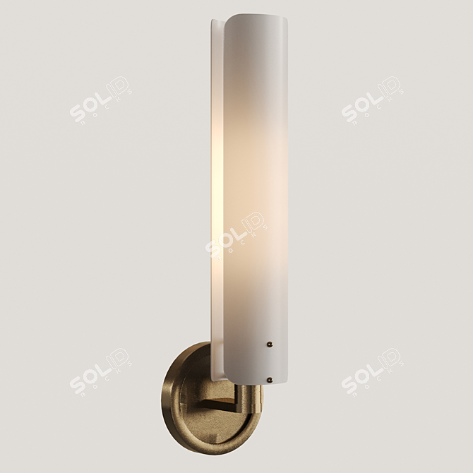 Elegant Albert Sconce 3D model image 1