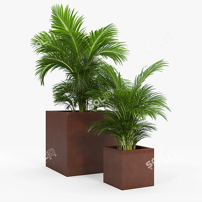 Elegant Lincoln Park Planter 3D model image 1