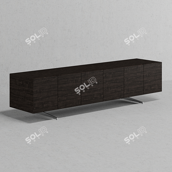 Piuma 2015: Sleek Millimeter-Perfect Bookshelf 3D model image 1